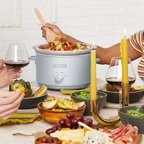 4.5 Quart Manual Slow Cooker – Macaroon Blue - Curated Catalog H6