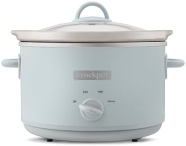 4.5 Quart Manual Slow Cooker – Macaroon Blue - Curated Catalog H6