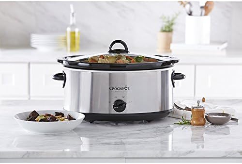 7 Quart Oval Manual Slow Cooker – Stainless Steel - Curated Catalog E5