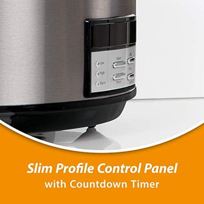 8 Quart Programmable Slow Cooker with Auto Warm - Curated Catalog V6