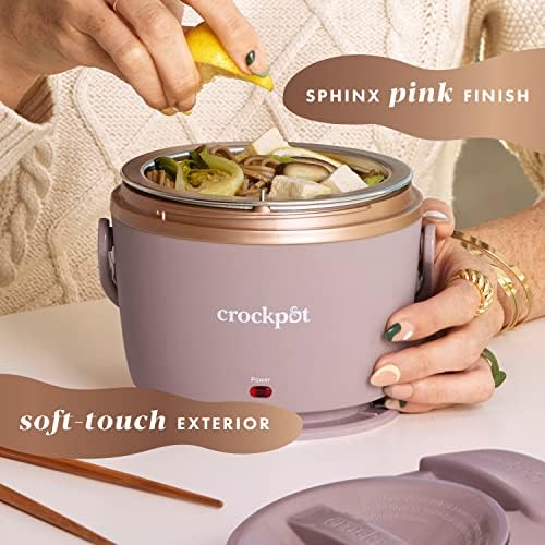 Electric Lunch Box Food Warmer 20oz – Blush Pink - Curated Catalog F6