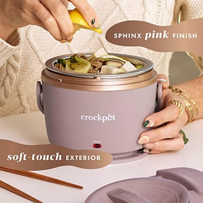 Electric Lunch Box Food Warmer 20oz – Blush Pink - Curated Catalog F6