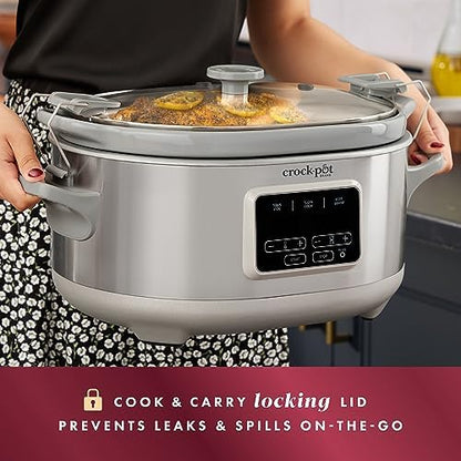 7 Quart Programmable Cook & Carry Slow Cooker - Curated Catalog U0