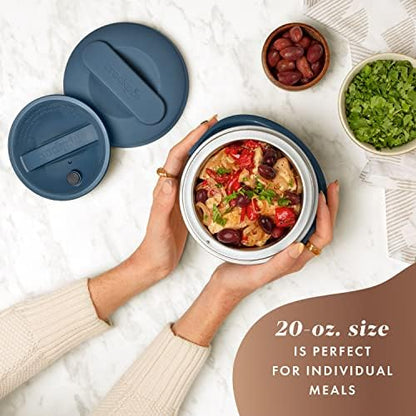 Electric Lunch Box Food Warmer 20oz – Faded Blue - Curated Catalog N3