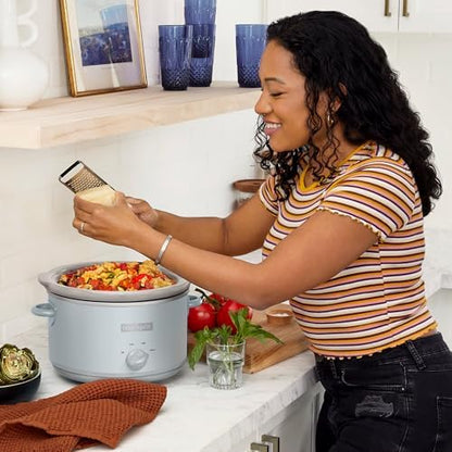 4.5 Quart Manual Slow Cooker – Macaroon Blue - Curated Catalog H6