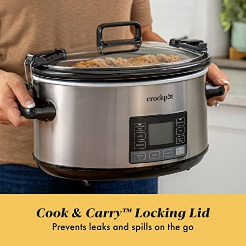 7 Quart Portable Programmable Slow Cooker with Timer - Curated Catalog X8