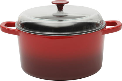 3 Quart Enameled Cast Iron Dutch Oven – Aqua - Curated Catalog N1
