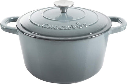 3 Quart Enameled Cast Iron Dutch Oven – Aqua - Curated Catalog N1